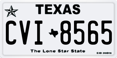 TX license plate CVI8565