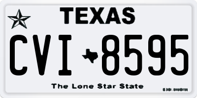TX license plate CVI8595