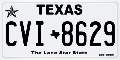 TX license plate CVI8629