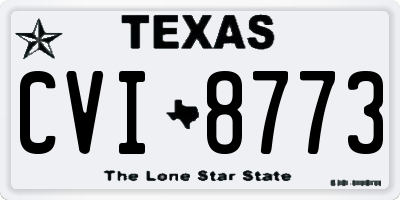 TX license plate CVI8773