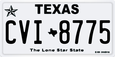 TX license plate CVI8775