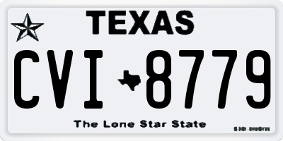 TX license plate CVI8779