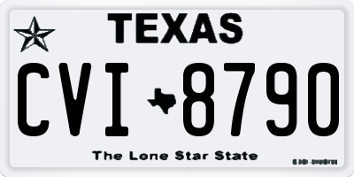 TX license plate CVI8790