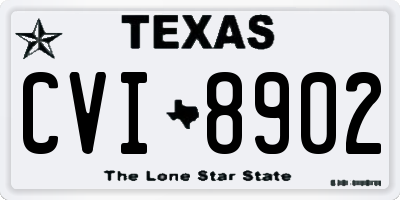 TX license plate CVI8902