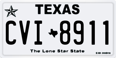 TX license plate CVI8911