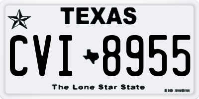 TX license plate CVI8955