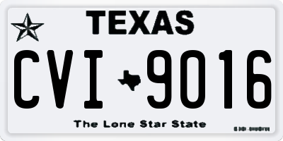 TX license plate CVI9016