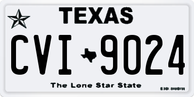 TX license plate CVI9024
