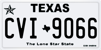 TX license plate CVI9066