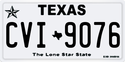 TX license plate CVI9076