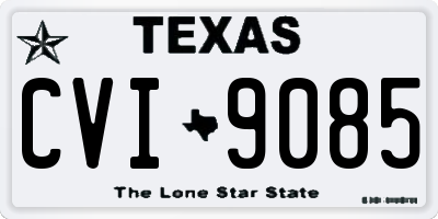 TX license plate CVI9085