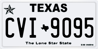 TX license plate CVI9095