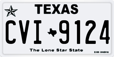 TX license plate CVI9124