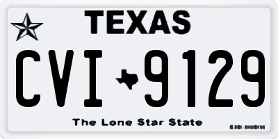 TX license plate CVI9129