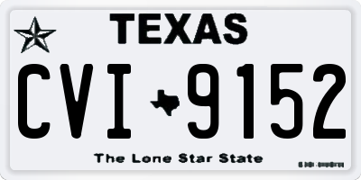 TX license plate CVI9152