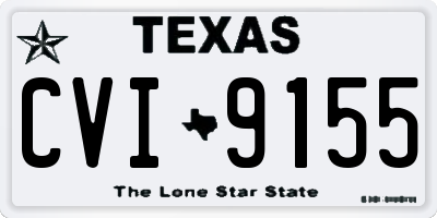 TX license plate CVI9155