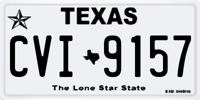 TX license plate CVI9157