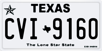 TX license plate CVI9160