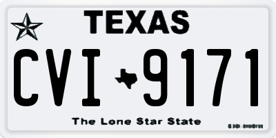 TX license plate CVI9171