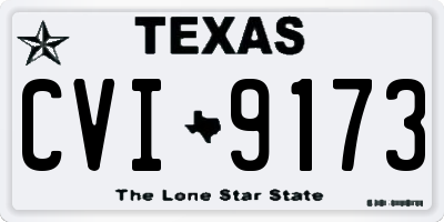 TX license plate CVI9173