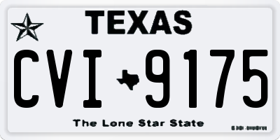 TX license plate CVI9175
