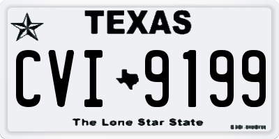 TX license plate CVI9199