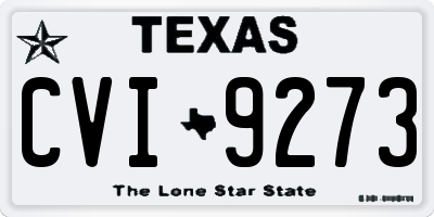 TX license plate CVI9273
