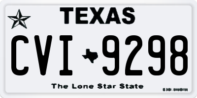TX license plate CVI9298