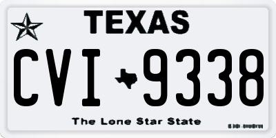 TX license plate CVI9338