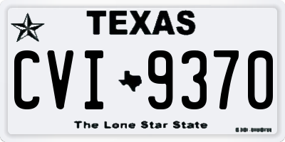 TX license plate CVI9370
