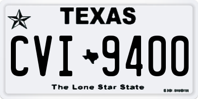 TX license plate CVI9400