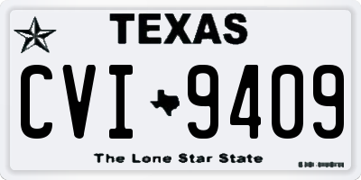 TX license plate CVI9409