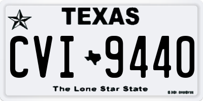 TX license plate CVI9440
