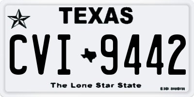 TX license plate CVI9442