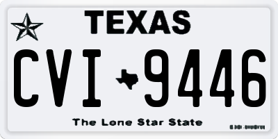 TX license plate CVI9446