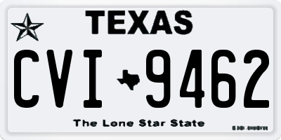 TX license plate CVI9462