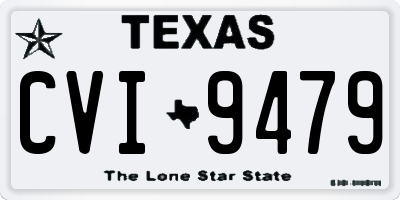 TX license plate CVI9479