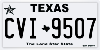TX license plate CVI9507
