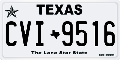 TX license plate CVI9516