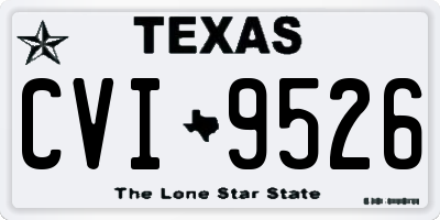 TX license plate CVI9526