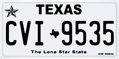 TX license plate CVI9535