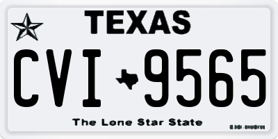 TX license plate CVI9565