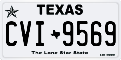 TX license plate CVI9569