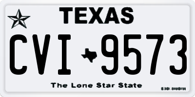 TX license plate CVI9573