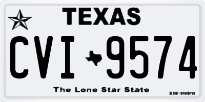 TX license plate CVI9574