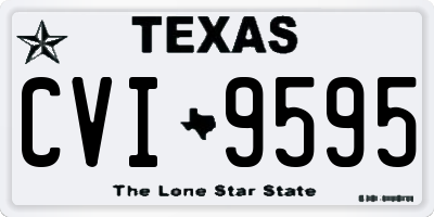 TX license plate CVI9595