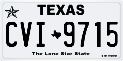 TX license plate CVI9715