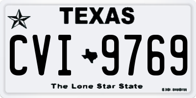 TX license plate CVI9769