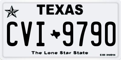 TX license plate CVI9790