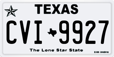 TX license plate CVI9927